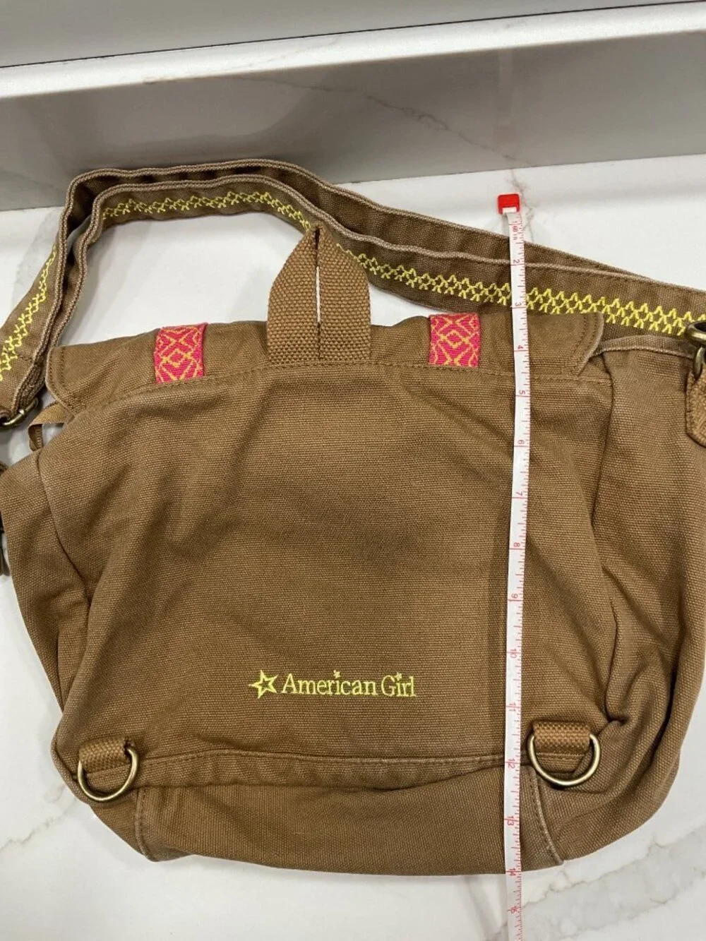 American Girl Lea Clark Messenger Bag Embroidered Girls Bag
